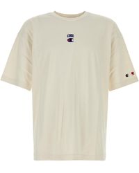 Champion - Natural Crewneck T-Shirt - Lyst