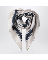 Max Mara - Square Printed Silk Twill Scarf - Lyst