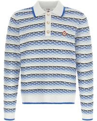 CASABLANCA - Cotton Polo Shirt - Lyst