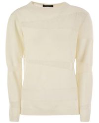 Fabiana Filippi - Platinum Boat Neck Sweater - Lyst