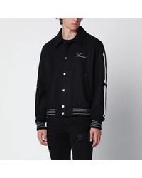 Amiri - Wool Blend Jacket With Logo - Lyst