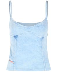 DIESEL - Fitted Mini Top With Thin Straps - Lyst
