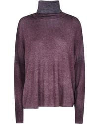 Avant Toi - Hand Painted Ultralight Cashmere Wool High Neck Pullover - Lyst