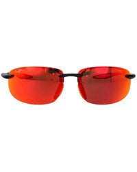 Maui Jim - Matte Solid Dark W/ Acetate Sunglasses - Lyst