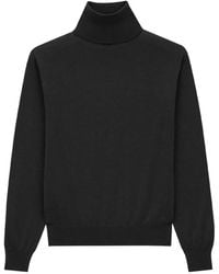 Saint Laurent - Cashmere, Wool And Silk Turtleneck Pullover - Lyst