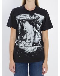 Dolce & Gabbana - Dolce&Gabbana Printed Cotton T-Shirt - Lyst