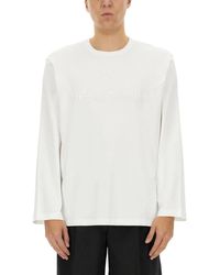 Helmut Lang - Long-Sleeve T-Shirt With Logo - Lyst