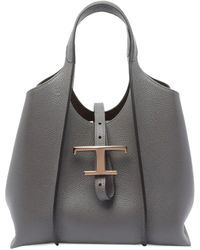 Tod's - T Timeless Shopping Bag In Leather Mini - Lyst