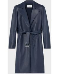 Celine - Leather Coat - Lyst