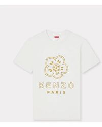 KENZO - T-Shirt Gots Boke Flower Slim - Lyst