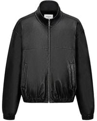 Saint Laurent - Leather Bomber Jacket - Lyst