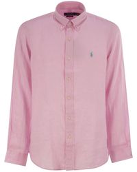 Polo Ralph Lauren - Custom-Fit Linen Shirt - Lyst