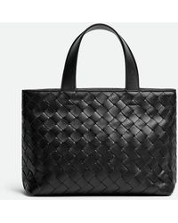 Bottega Veneta - Mini Intrecciato Zipped Tote - Lyst