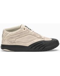 Givenchy - Sand Fabric And Leather Skater Sneakers - Lyst