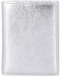 Comme des Garçons - Wallet Metallic Leather Card Holder - Lyst