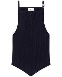 Courreges - Courregès Top Pointy Buckle Rib Knit - Lyst