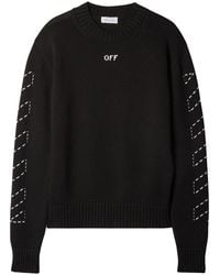 Off-White c/o Virgil Abloh - Stitch Arrows Diags Knit Sweater - Lyst