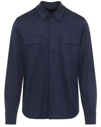 Tom Ford - Silk And Cotton Bland Military Shirt - Lyst