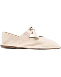 Hereu - "Llasada" Supple Shiny Flat Shoes - Lyst