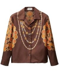 Versace - Printed Silk Shirt - Lyst