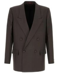 Gucci - Double-Breasted Peak-Lapels Blazer - Lyst