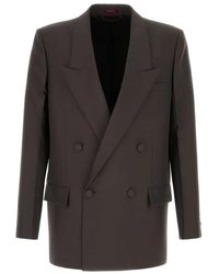 Gucci - Double-Breasted Peak-Lapels Blazer - Lyst