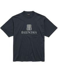 Tシャツ・カットソー BALENCIAGA WHITE NANO BB MEDIUM FIT T-SHIRT Balenciaga White Nano BB Medium Fit T-shirt | TheDoubleF