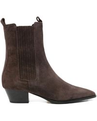Aeyde - Agata Cow Suede Leather Moka - Lyst