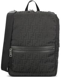 Fendi - Lui Ff Nylon Backpack - Lyst