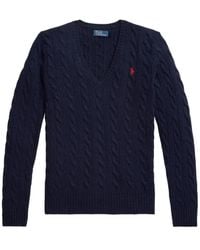 Polo Ralph Lauren - Wool And Cashmere Cable Knit Jumper - Lyst