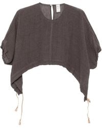 120% Lino - Short-Sleeved Blouse - Lyst