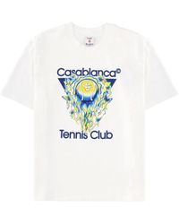 CASABLANCA - Graphic Crew Neck T-Shirt - Lyst