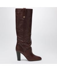 Chloé - Anouk Heeled Leather Boots - Lyst