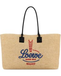 Loewe - Verano Raffia Xl Tote - Lyst