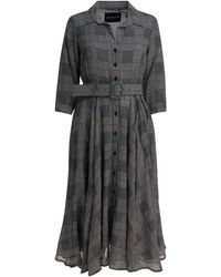 Samantha Sung - Checkered Wool Dress - Lyst