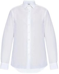 Etro - Cotton Jacquard Shirt With Gecko Motif - Lyst