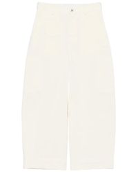 Givenchy - Cotton And Wool Cocoon Cropped Cargo Pants - Lyst