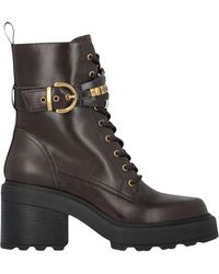 Pinko - Dark Leather Shoes - Lyst