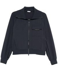 Brunello Cucinelli - Cotton Zipped Sweatshirt - Lyst
