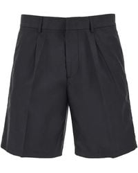 Emporio Armani - Cotton Bermuda Shorts - Lyst