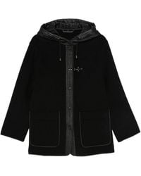 Fay - Two-Material Wool And Cashmere Caban Coat - Lyst