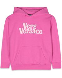 Versace - Sweatshirt Fleece Very Embroidery - Lyst