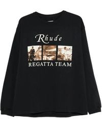 Rhude - Usvi Regatta Tour Ls T-Shirt - Lyst