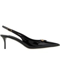 Dolce & Gabbana - Logo Leather Pumps - Lyst