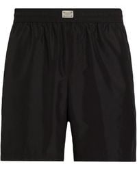 Dolce & Gabbana - Medium Swim Boxer With Plaque - Lyst
