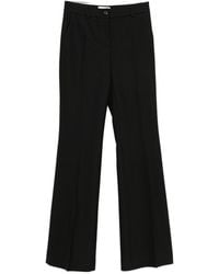 Via Masini 80 - Wool Flared Leg Trousers - Lyst