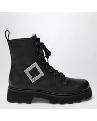 Roger Vivier - Viv' Rangers Truck Leather Ankle Boots - Lyst
