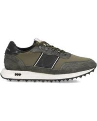 Philippe Model - Suede Leather Low-Top Sneakers With Panels - Lyst
