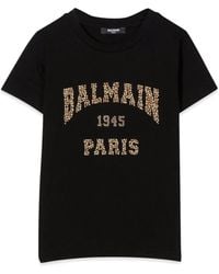 Balmain - T-Shirt With Logo - Lyst