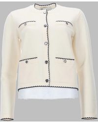 Tory Burch - Cardigan Kendra Wool Jumpers - Lyst
